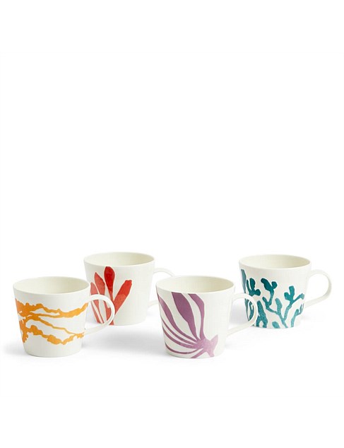 1815 Bright Mug 400ml Mixed Pattern Set of 4