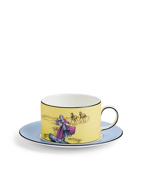 Sheila Bridges Horses Teacup & Saucer 219ml Boxed