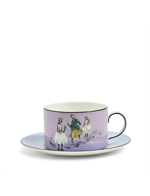 Sheila Bridges Teacup & Saucer Skipping 219ml