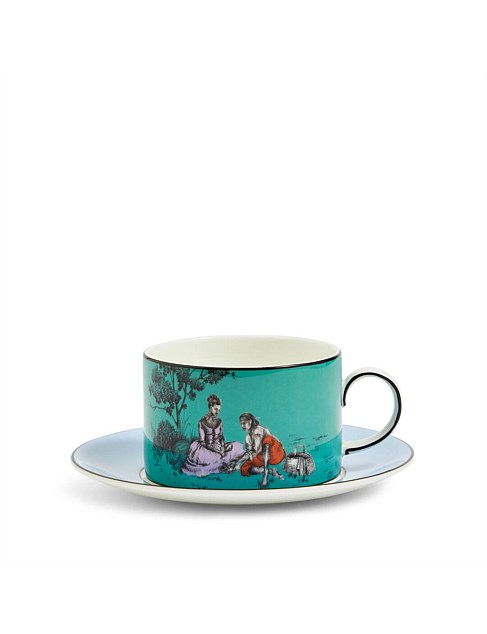 Sheila Bridges Teacup & Saucer Picnic 219ml