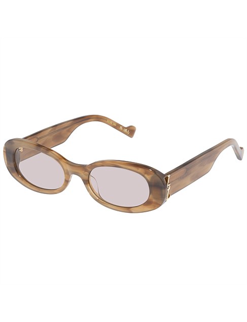 THE ELLIDY BROWN OVAL Sunglasses