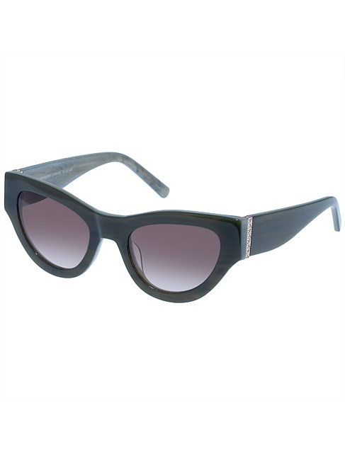 PENELOPE GREEN CAT-EYE Sunglasses