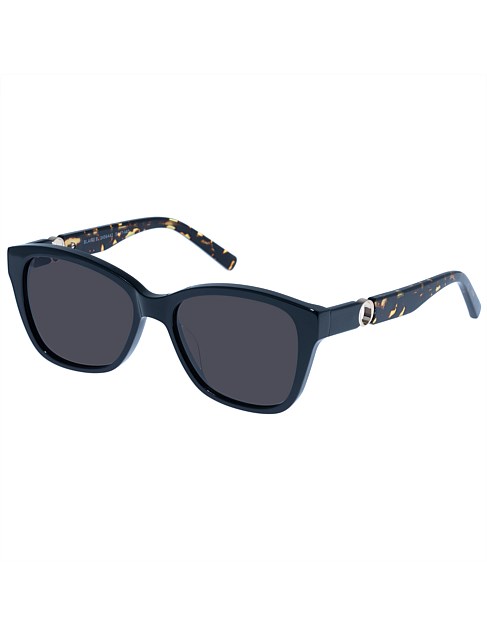 BLAIRE B BLACK D-FRAME Sunglasses