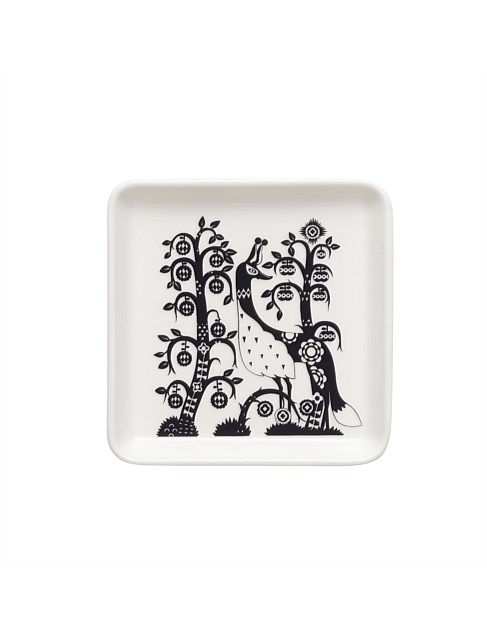 Taika Plate Square 12x12cm Black