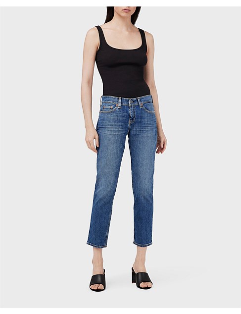 Dre Low-Rise Slim Boyfriend Jean