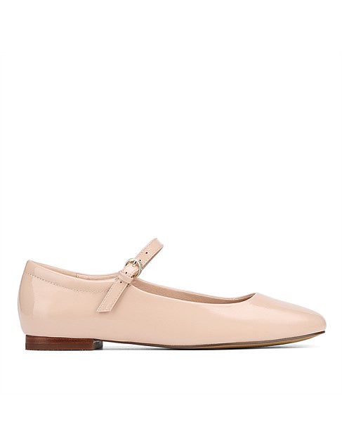 ALDARI Ballet Pink Crinkle Patent Leather Mary Jane