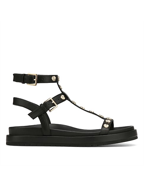 BAHIR Black Leather Sandal