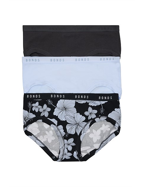 3Pk Cottontails Midi Brief