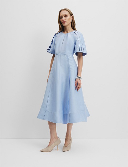 Panelled Detail Midi Dress