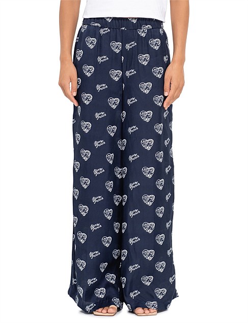 WIDE LEG PAJAMA PANTS