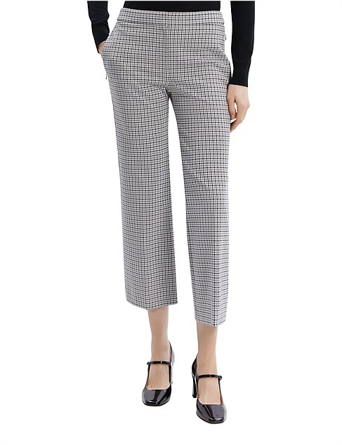 Stretch Houndstooth Knit Kick Pant