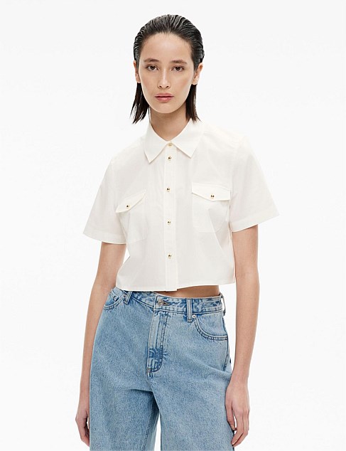 Cropped Pocket Shirt