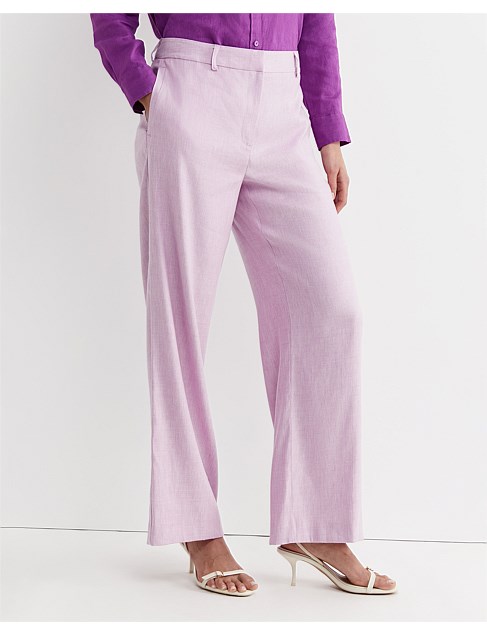 LENA WIDE LEG LINEN PANT