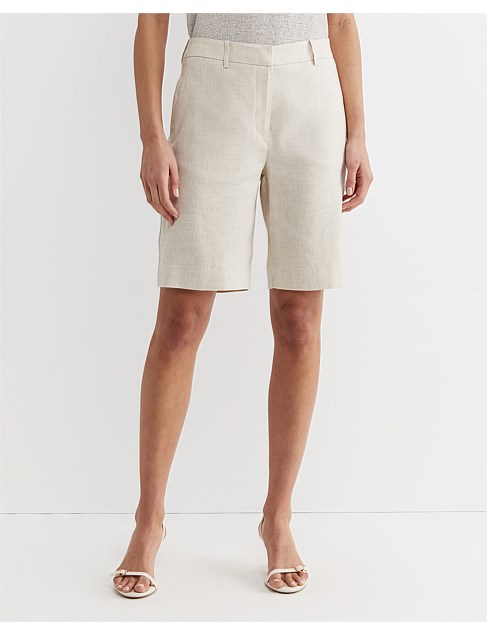 LENA BERMUDA LINEN SHORT