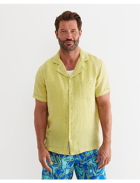 SHORT SLEEVE STANTON LINEN SHIRT