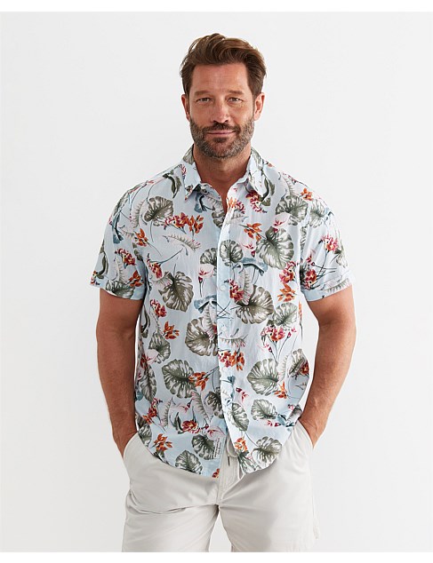 PERCY SHORT SLEEVE COTTON SHIRT