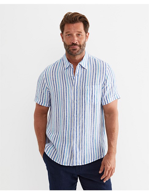 SSR FENTON STRIPE LINEN SHIRT