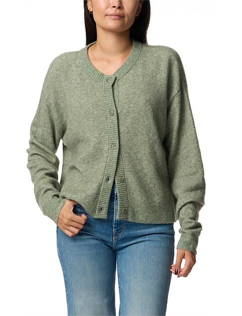 Round Neck Knit Cardigan