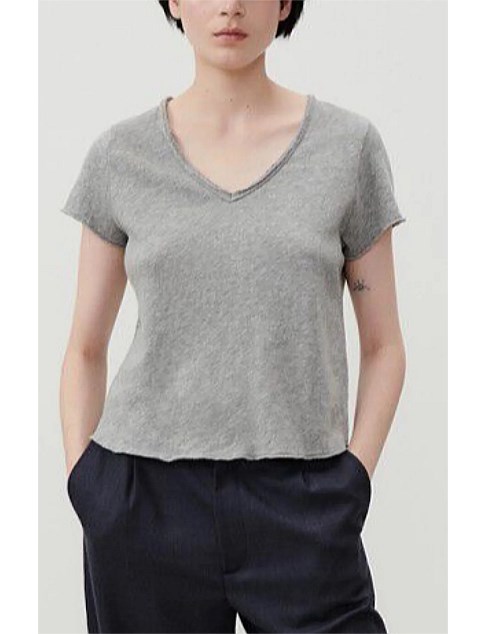 V Neck Cotton Short Sleeve T-Shirt