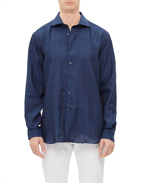 COUTURE FIT SHIRT. ALL SEASONS CHAMBRAY LINEN