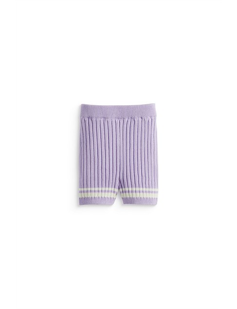 RIB KNIT SHORT