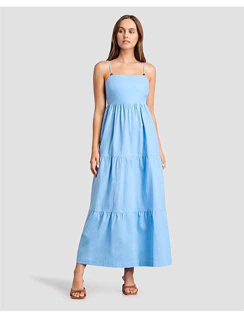 DELILAH LINEN MAXI DRESS