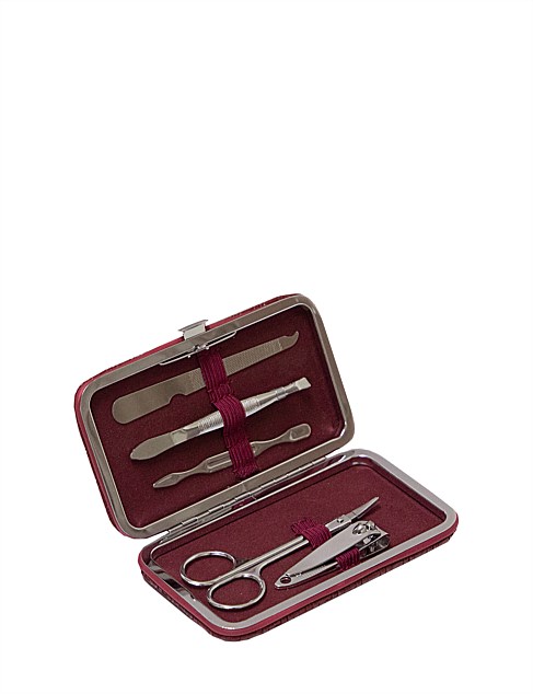 Herringbone Manicure Set Mulberry