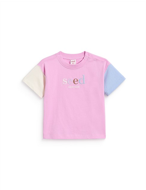 COLOURBLOCK LOGO TEE