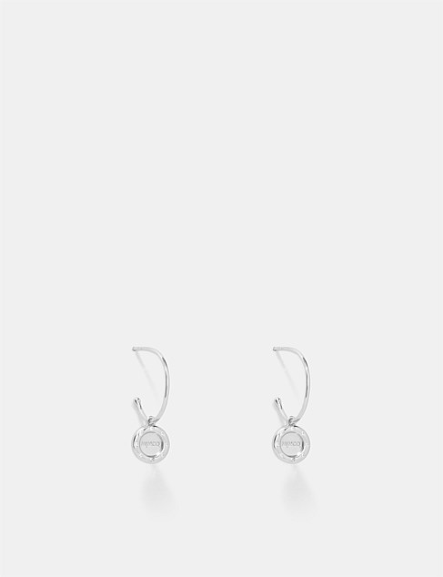 Lune Charm Hoop Earrings