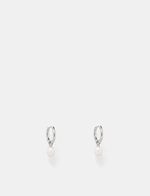 Purete Charm Hoop Earrings