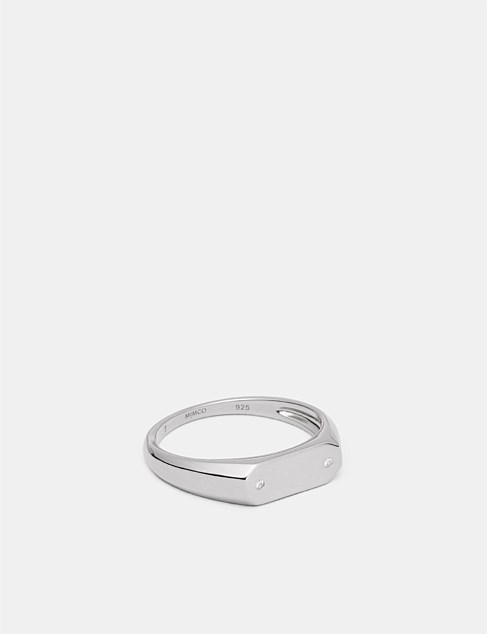 Oblique Signet Ring