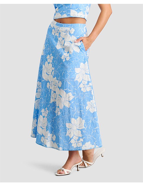 FIORE LINEN MAXI SKIRT