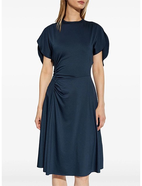 CREW NECK MIDI DRESS