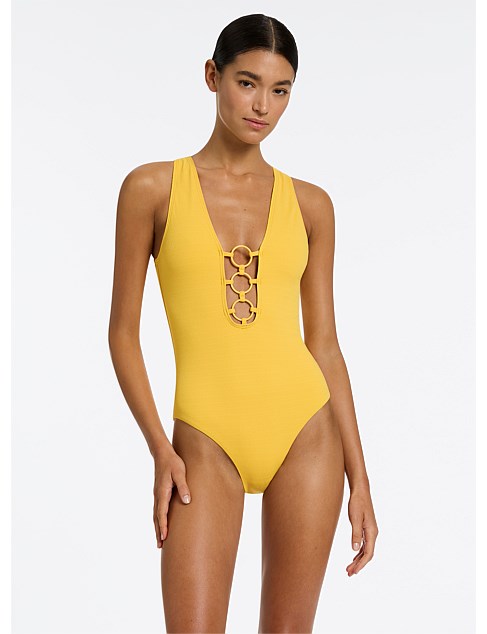 Alessia Plunge One Piece Swimsuit