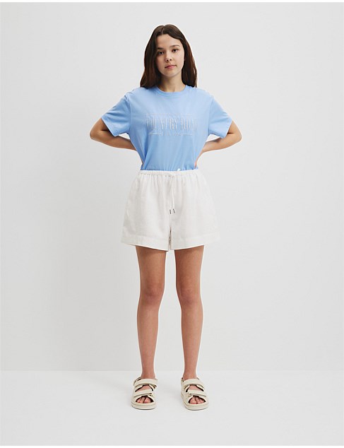 Teen Organically Grown Linen Short