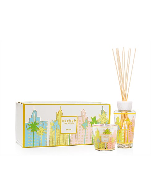 My First Baobab Candle and Diffuser Gift Set - Miami