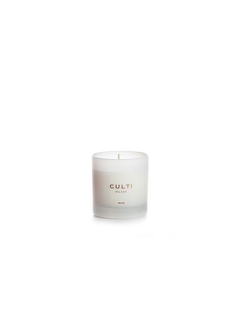 White Vase Candle 270g - Ebano