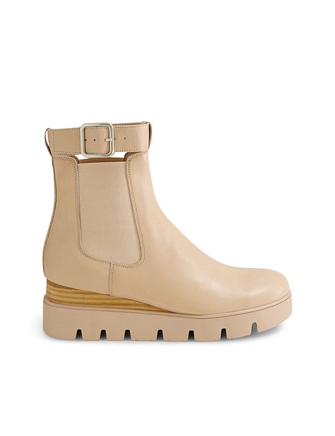 Rwamba Cappuccino Leather Chelsea Boots