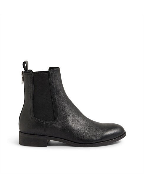 Chappy Black Leather Chelsea Boots