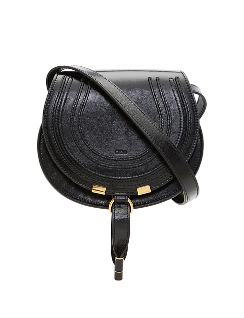 MARCIE SMALL SADDLE BAG - SHINY CALFSKIN