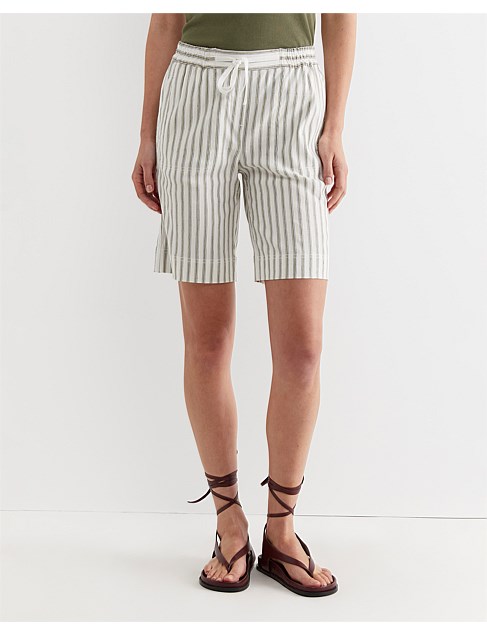 ROSA STRIPE LINEN SHORT