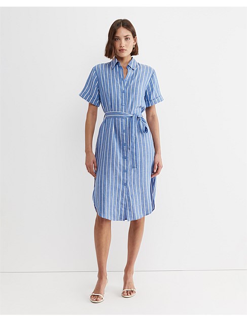 HERA STRIPE SHIRT DRESS