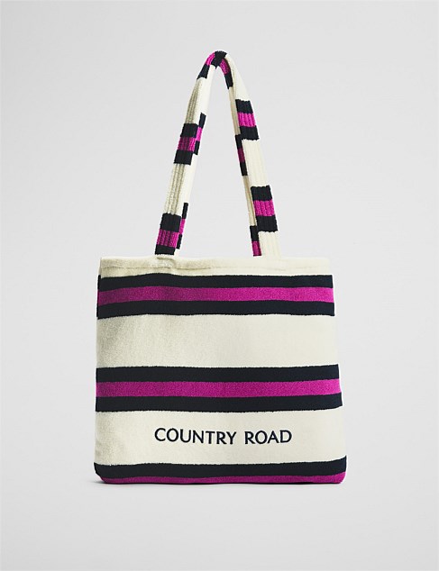 Verified Australian Cotton Stripe Bag-To-Towel