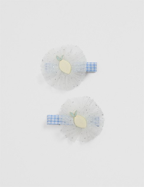 Tulle Lemon Clip Pack of 2