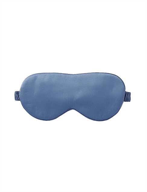 LANHAM SILK EYE MASK IN SEA BLUE