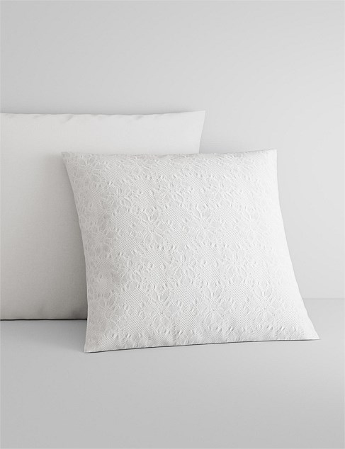 LENNOX EUROPEAN PILLOWCASE IN WHITE