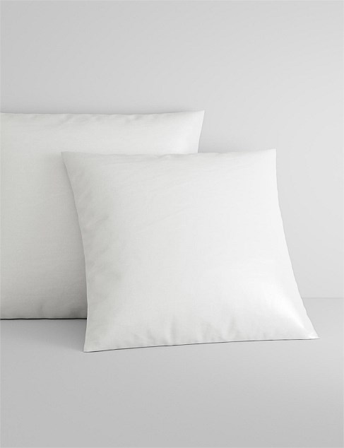 EGYPTIAN COTTON SATEEN EUROPEAN PILLOWCASE PAIR IN WHITE