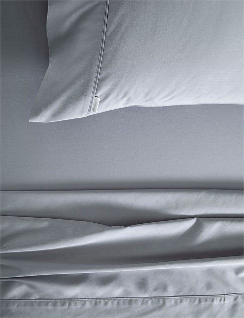 TENCEL LYOCELL FIBRE & COTTON SHEET SET QUEEN IN ASH BLUE