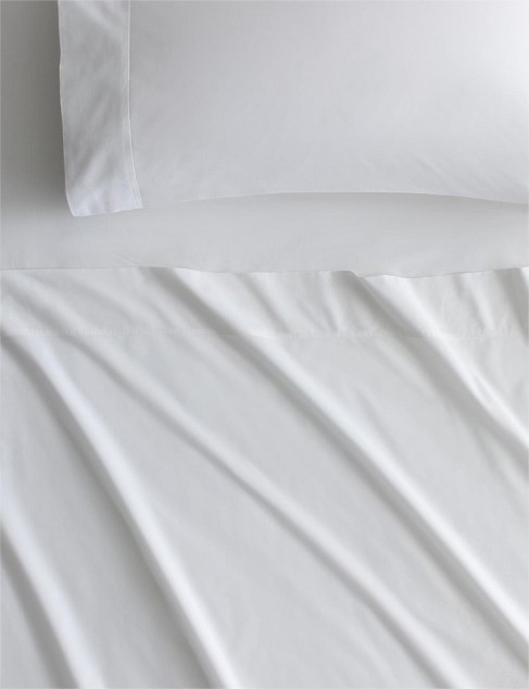 TENCEL LYOCELL FIBRE & COTTON SHEET SET KING IN WHITE