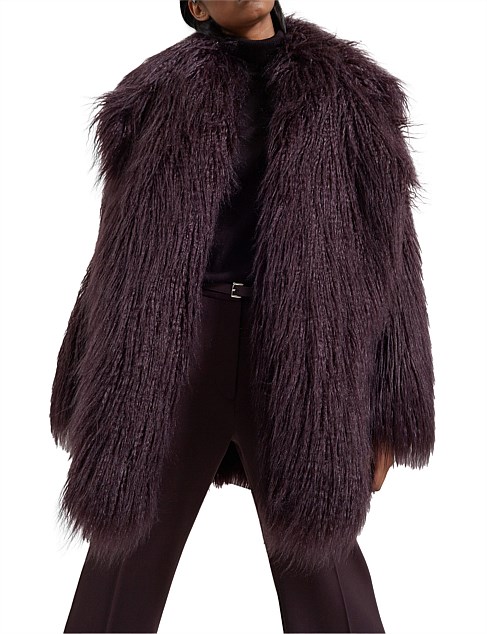 MILEY FAUX FUR COAT